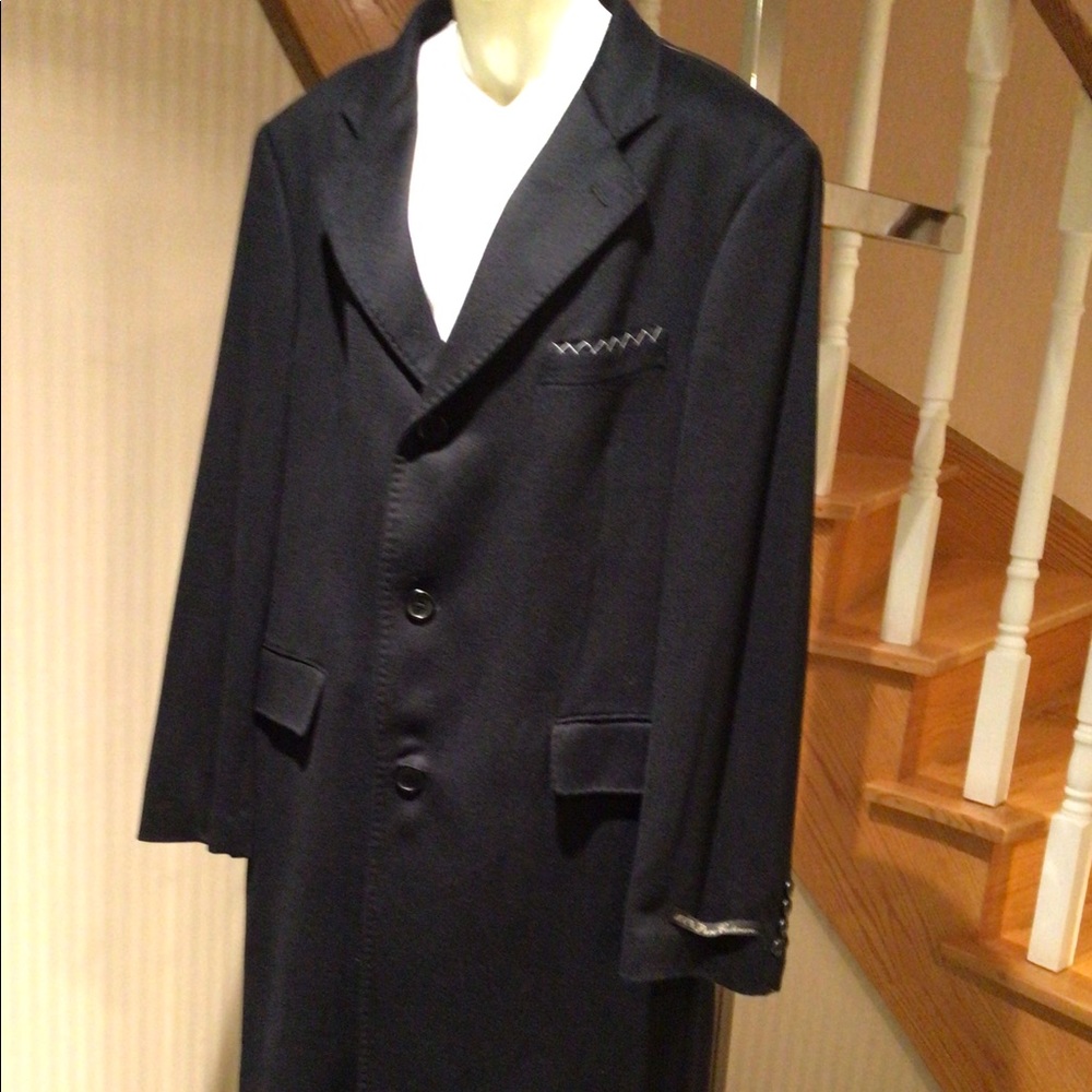 💕💕Host Pick💕💕NWT Italian designer men’s cashmere/wool coat - Picture 6 of 12